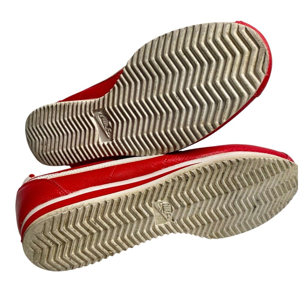 Nike Red Women's Athletic Shoes with White Swoosh - Picture 9 of 10